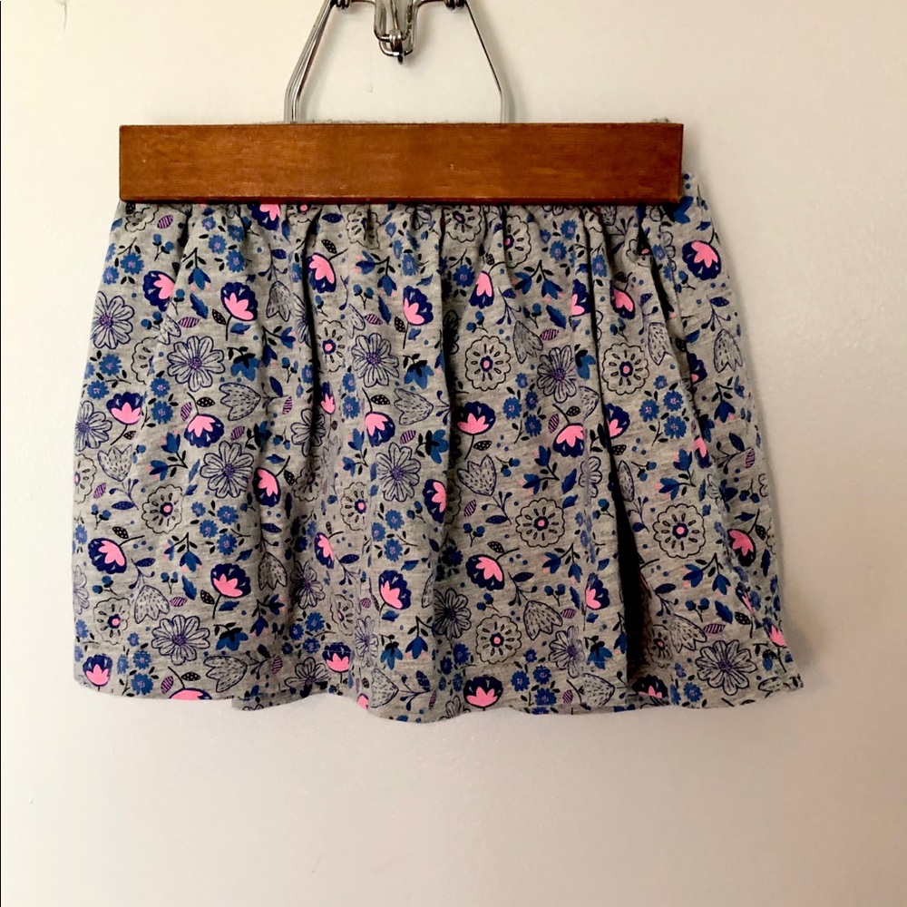 Floral cotton skirt
